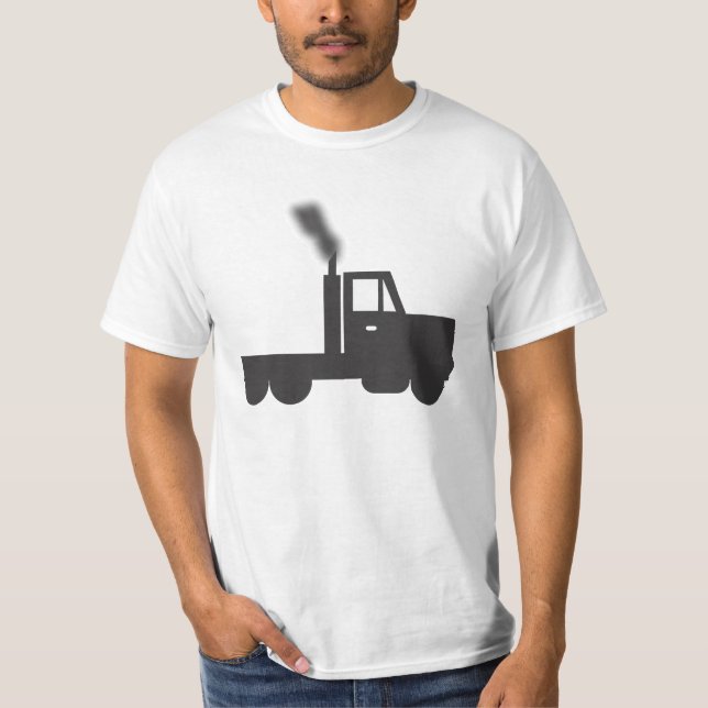 Camiseta Se não faz T do adulto do preto de fumo (Frente)