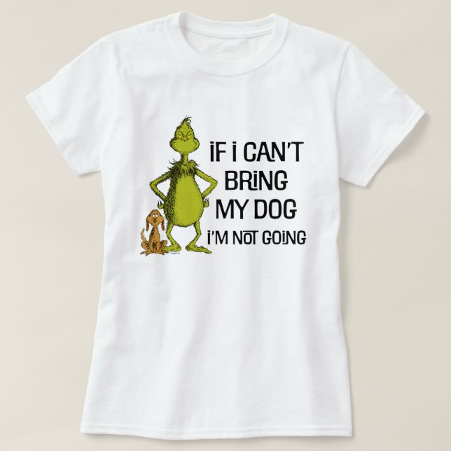Camiseta Se não posso trazer meu cachorro, não vou (Frente do Design)