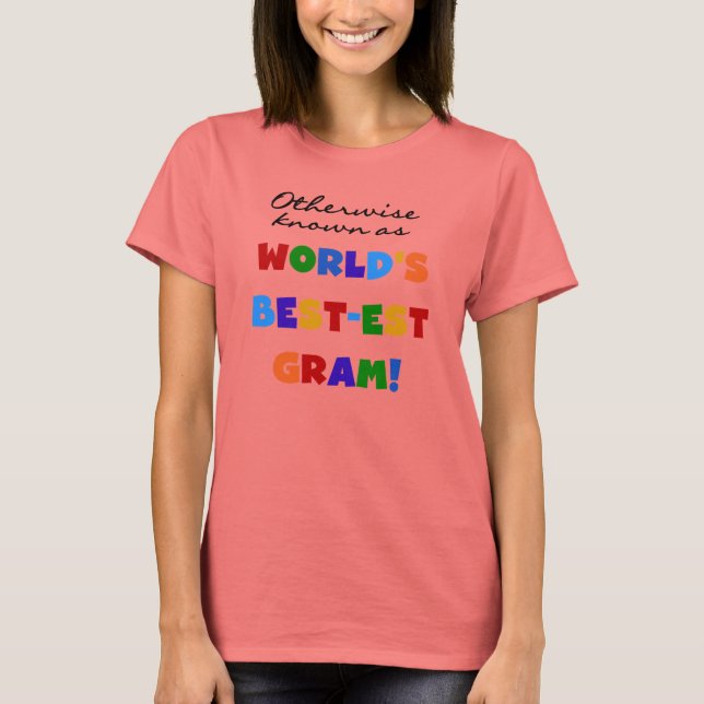Camiseta Se não sabido como presentes do grama do (Frente)