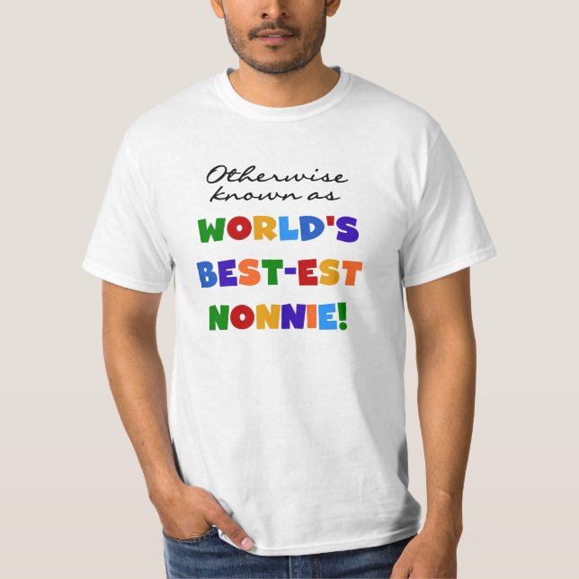 Camiseta Se não sabido como presentes do Melhor-est Nonnie (Frente)