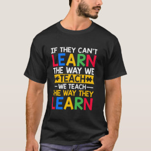 Camiseta Se não souberem como ensinamos Autismo de SPED A