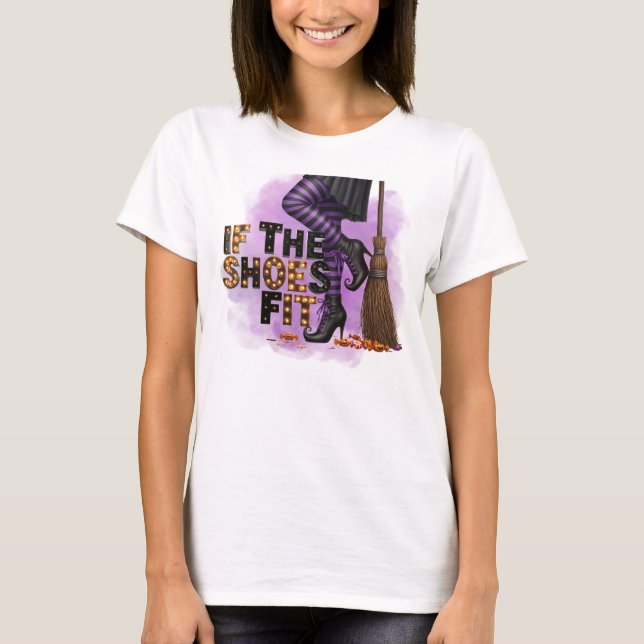 Camiseta Se O Ajustado Do Calçado (Frente)