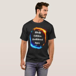 Camiseta Se o céu pudesse sonhar dragões