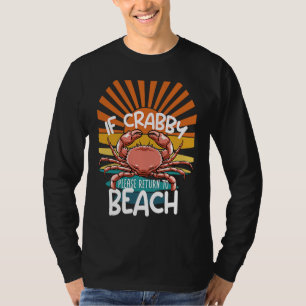 Camiseta Se o Crabby por favor volte ao Lago Crustáceo da P