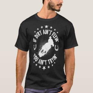 Camiseta Se o diafragma não voar, o touro do cavalo voa par