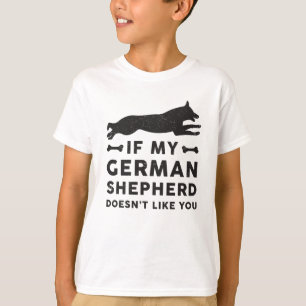 Camiseta Se O Meu German shepherd Cachorro Estiver Vintage