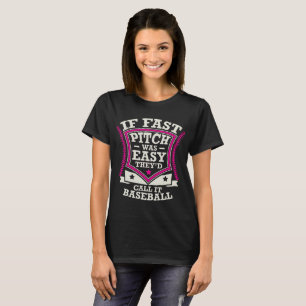 Camiseta Se o passo rápido era fácil chamá-lo-iam basebo