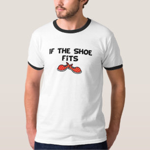 Camiseta Se os ajustados dos calçados