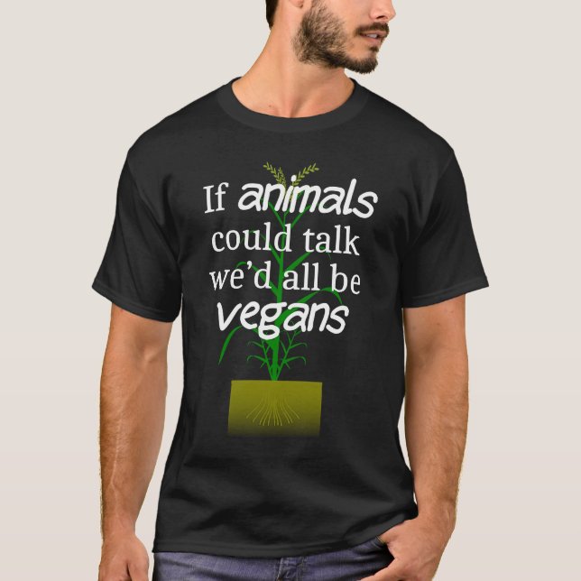 Camiseta Se Os Animais Poderiam Falar De Mensagem Para Prom (Frente)