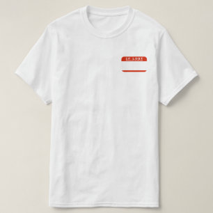 Camiseta se perdido, por favor, chame minha fest fam