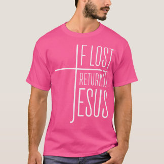 Camiseta Se Perdido Voltar Para Jesus