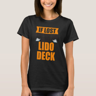 Camiseta Se Perdido, Volte Para O Equipamento De Deck Lido