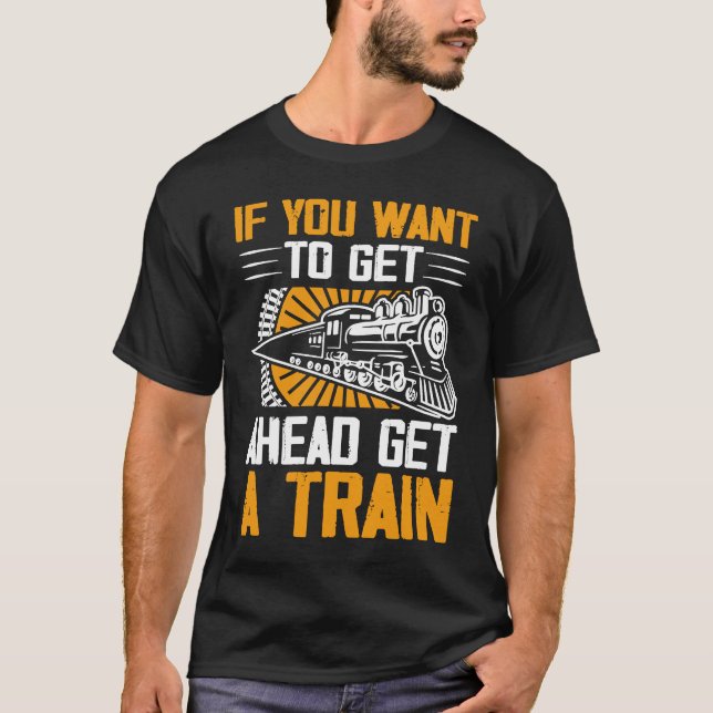 Camiseta Se Quiser Ir Comprar Um Comboio (Frente)