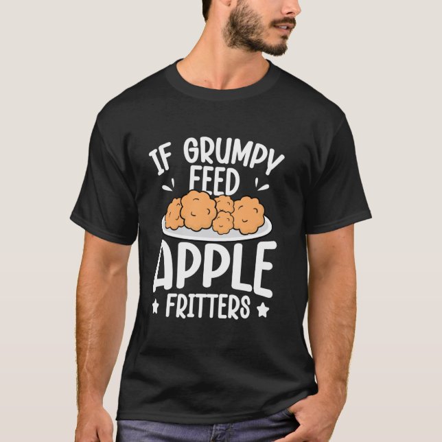 Camiseta Se Resmungão - Alimentar com Frituras de Maçã (Frente)