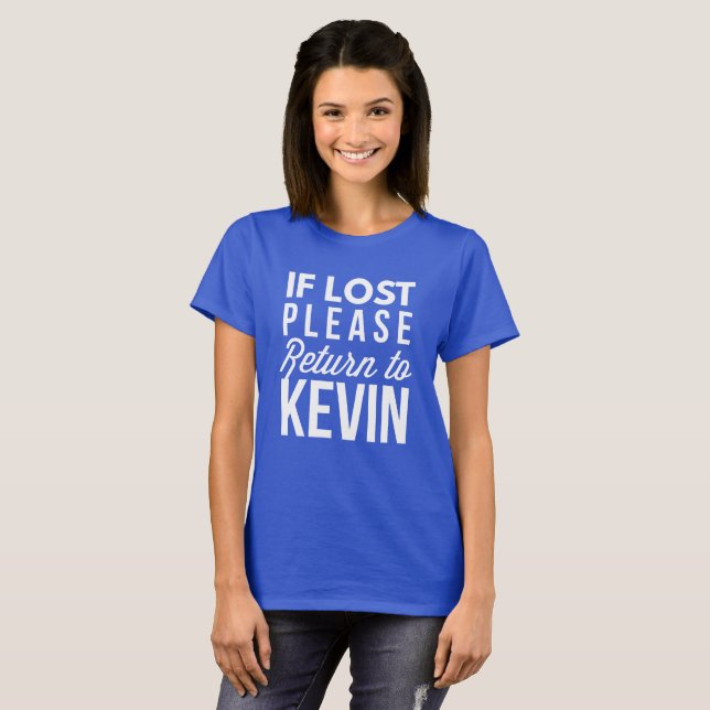 Camiseta Se retorno por favor perdido a Kevin (Frente Completa)