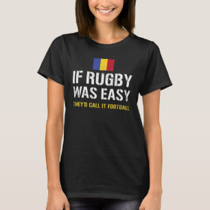Camiseta Se Rugby fosse fácil eles chamariam isso de futebo
