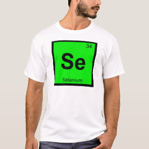 Camiseta Se - Símbolo Periódico de Mesa da Química Selenium