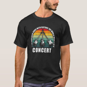 Camiseta Se Substituíssemos Armas Com Guitarras, O Mundo Se