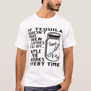 Camiseta Se Tequila não fizer suas roupas caírem da maçã