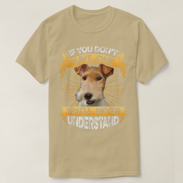 Camiseta Se Tiver Um Fio De Terrier Engraçado (Frente do Design)