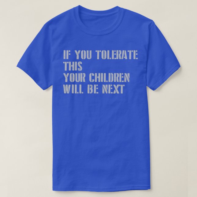 Camiseta Se Tolerar Este stencil prata (Frente do Design)