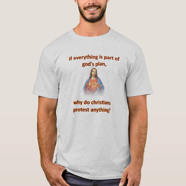 Camiseta se tudo faz parte do plano de deus (Frente)
