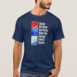 Camiseta SE Unidos Nós Estamos Coragem Liberdade Justiça