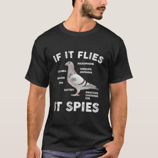 Camiseta Se Voa, Espiona Anatomia de Pombo Pombo Não São