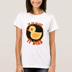 Camiseta Se voa, morre a caça de patos engraçada