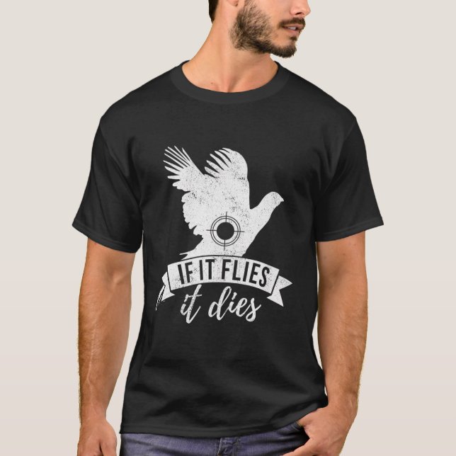 Camiseta Se Voar, Ele Morre Engraçado Fogueira. (Frente)