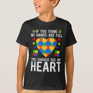 Camiseta Se Você Acha Que Minhas Mãos Estão Cheios Você Dev