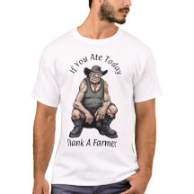 Se Você Comeu Hoje Obrigado Farmer - Camisa-T