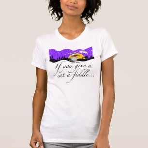 Camiseta Se você dá a um gato um violino…