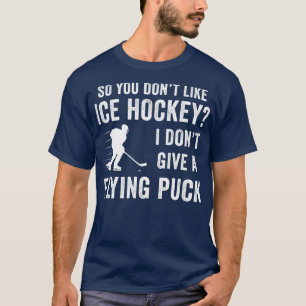Camiseta Se você gosta de fã de hóquei no gelo P