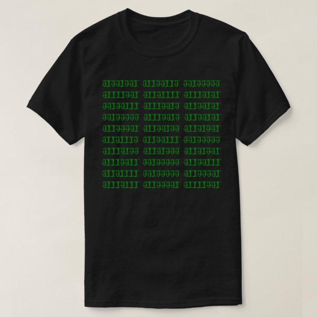 Camiseta Se você ler isso, vá embora em binário (Frente do Design)