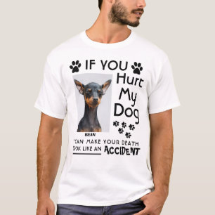 Camiseta Se Você Magoar Meu Cachorro Eu Posso Fazer Sua Pat