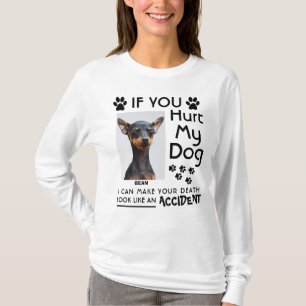 Camiseta Se Você Magoar Meu Cachorro Eu Posso Fazer Sua Pat