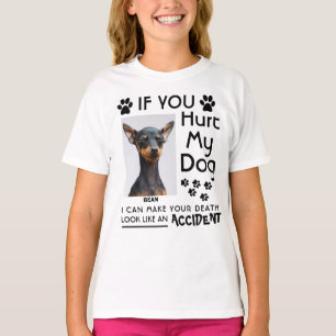 Camiseta Se Você Magoar Meu Cachorro Eu Posso Fazer Sua Pat