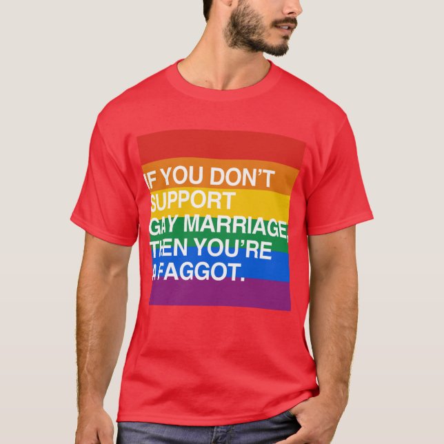 CAMISETA SE VOCÊ NÃO APOIA O CASAMENTO GAY (Frente)