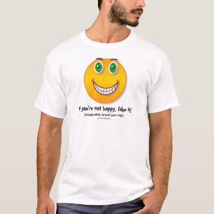 Camiseta Se você não está feliz - engraçado enfrente o