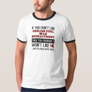 Camiseta Se você não gosta da repromulgação da Guerra Civil