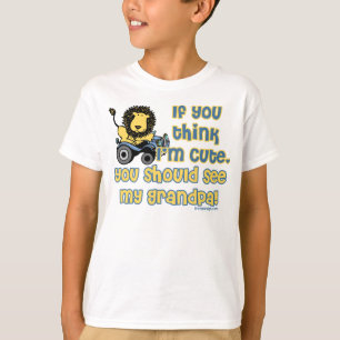 Camiseta Se você pensa que eu sou bonito, você devo ver m