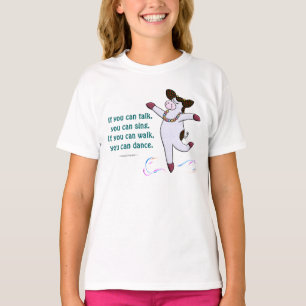 Camiseta Se você pode andar, você pode dançar
