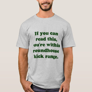 Camiseta Se você pode ler este, você está dentro do