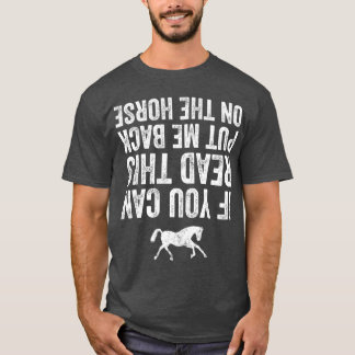 Camiseta Se você pode ler isto, coloque-me de volta no cava