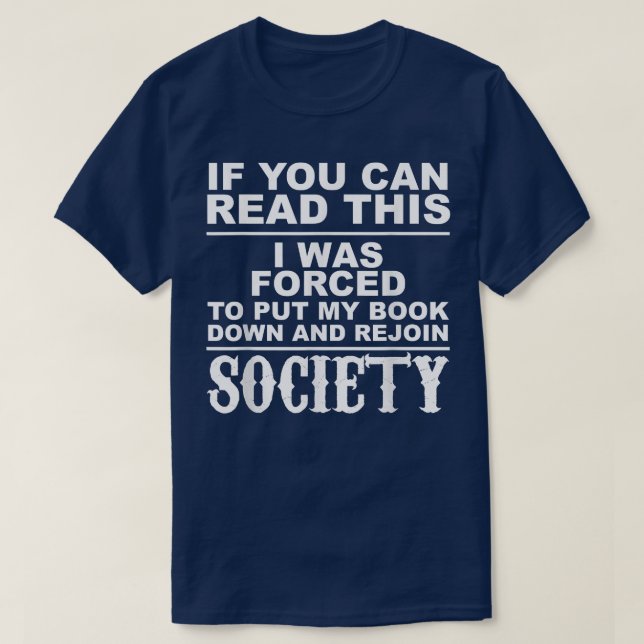 Camiseta Se você puder ler esse livro engraçado, Criança-vi (Frente do Design)