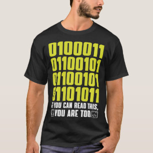 Camiseta se você puder ler este código Especialistas de TI