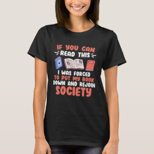 Camiseta Se você puder ler este livro Ventiladores de leitu