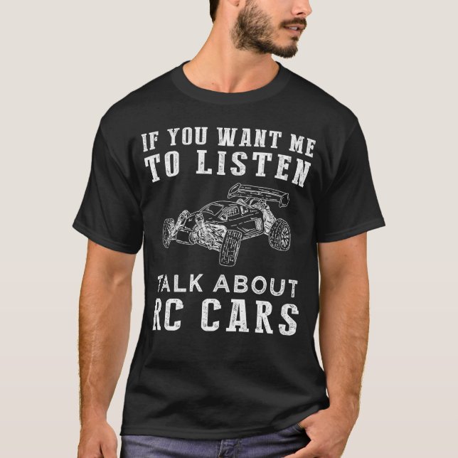 Camiseta Se você quer que eu escute falar sobre carros de c (Frente)