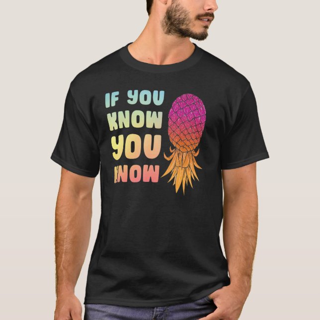 Camiseta Se Você Sabe Que Troca O Casal Do Swinger (Frente)